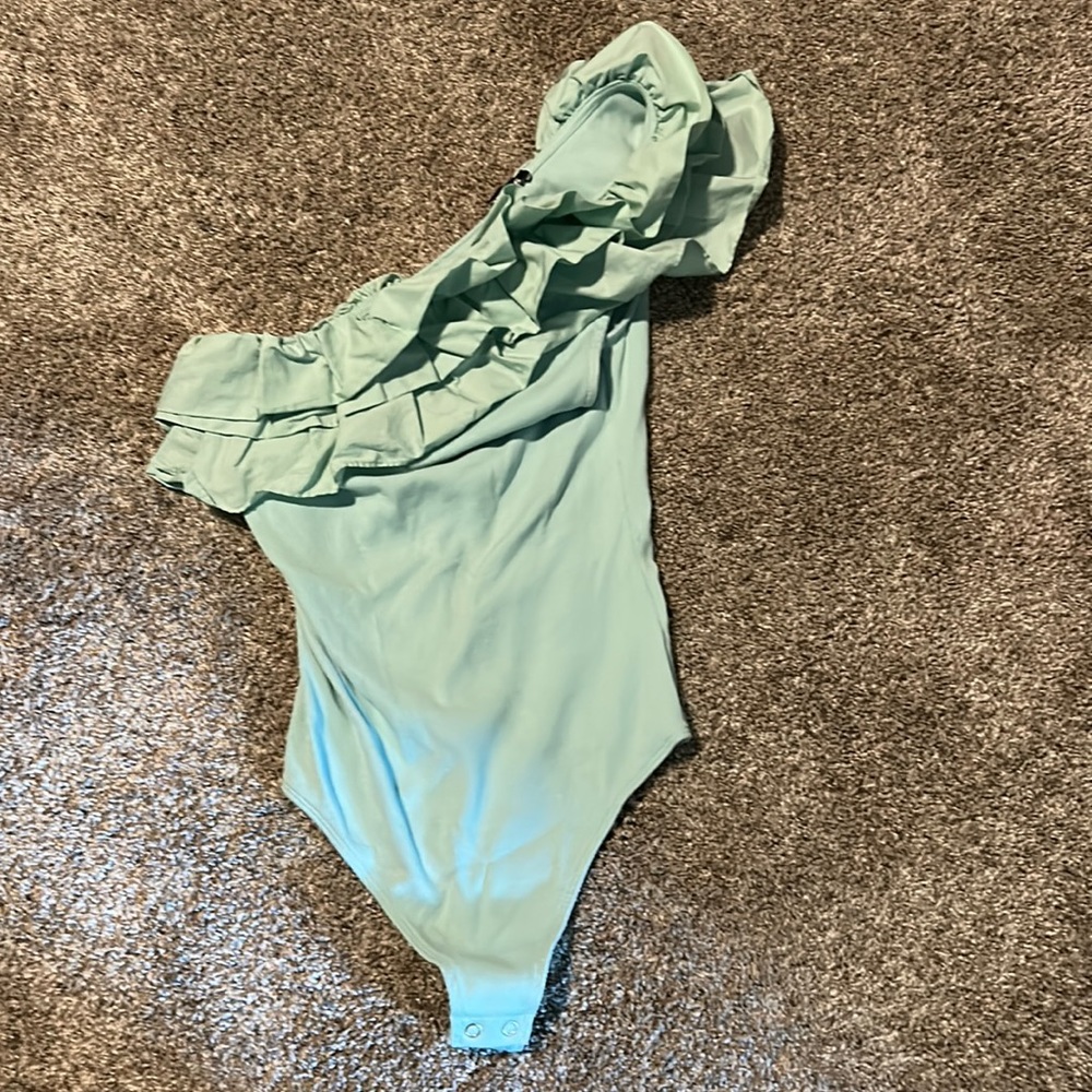 Light teal bodysuit